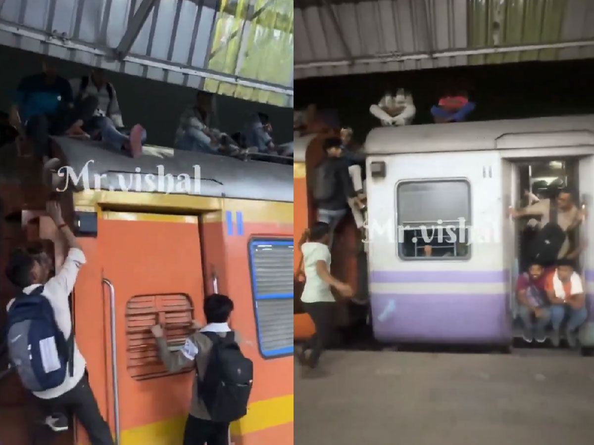 Risky Train Journey In Delhi Station