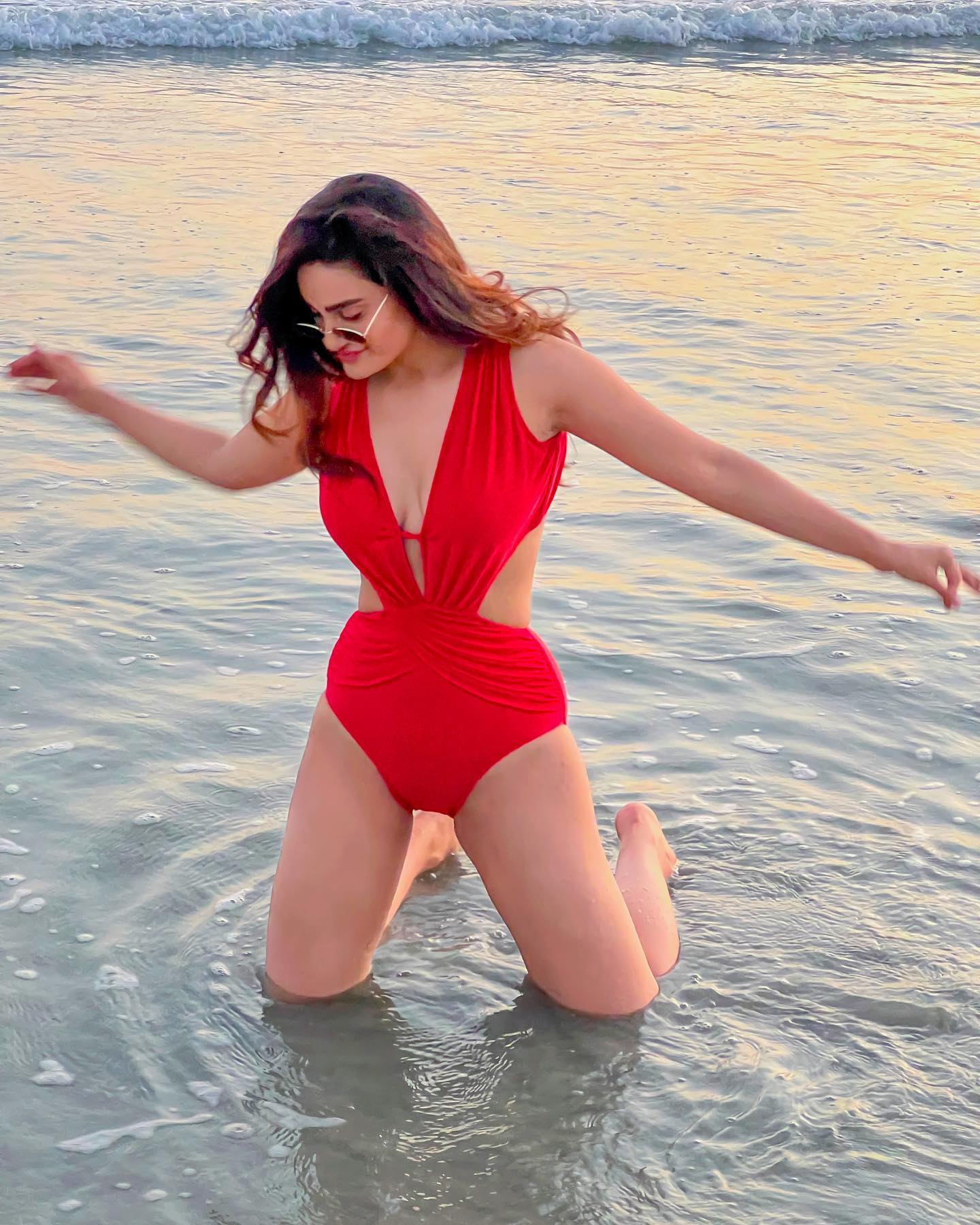 Bikini at Beach: Sakshi Dwivedi Turns up Heat