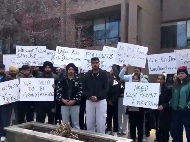 Indians On Streets In Canada