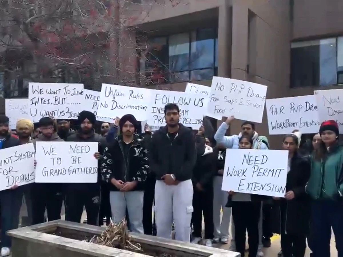 Indians On Streets In Canada