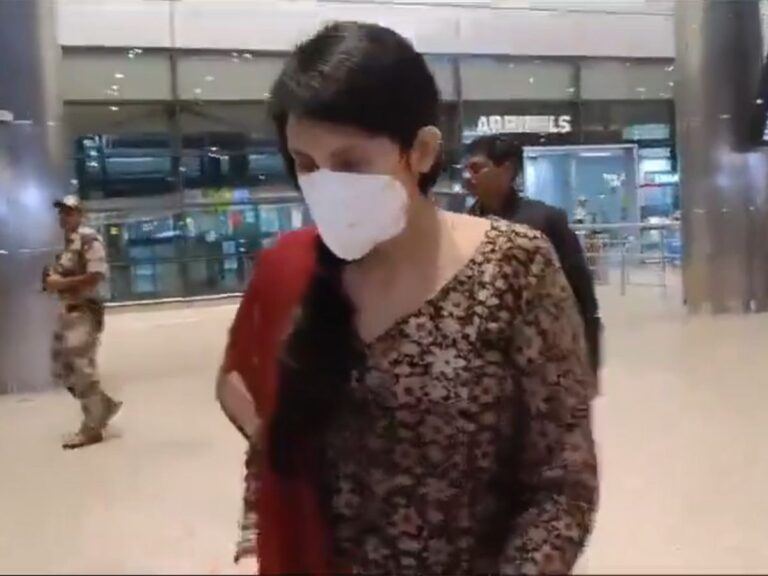 Kadambari Jethwani Reached Vijayawada