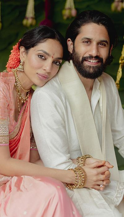 Pics: Naga Chaitanya Sobhita Dhulipala Engagement