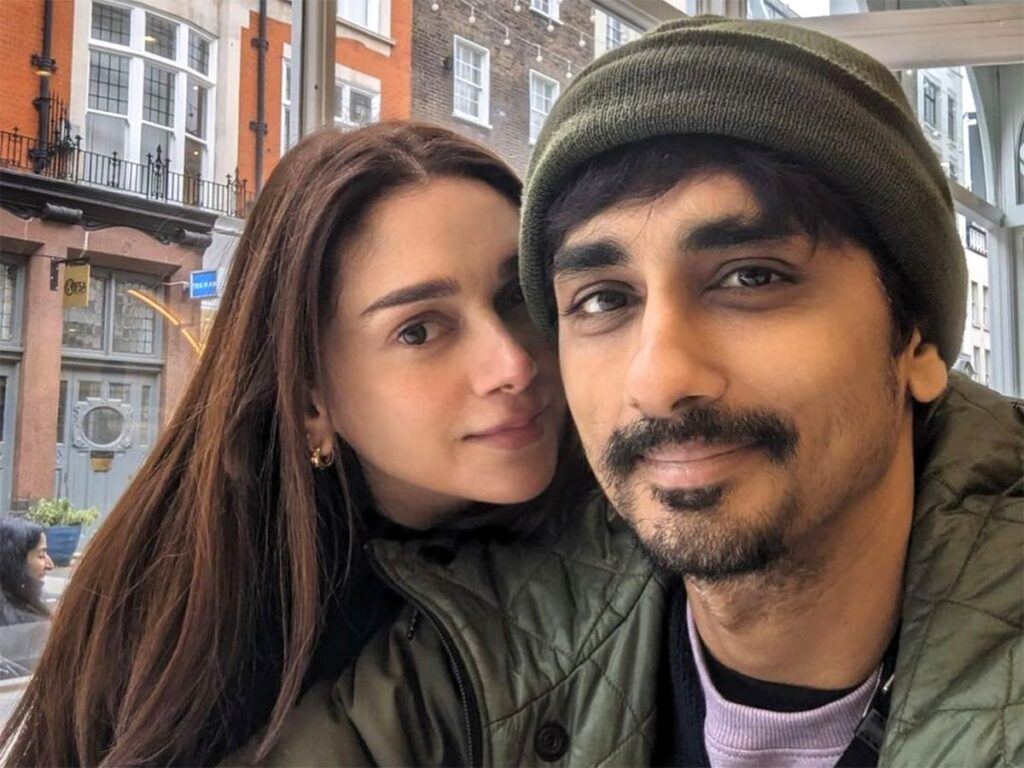Actor Siddharth Aditi Rao Hydari