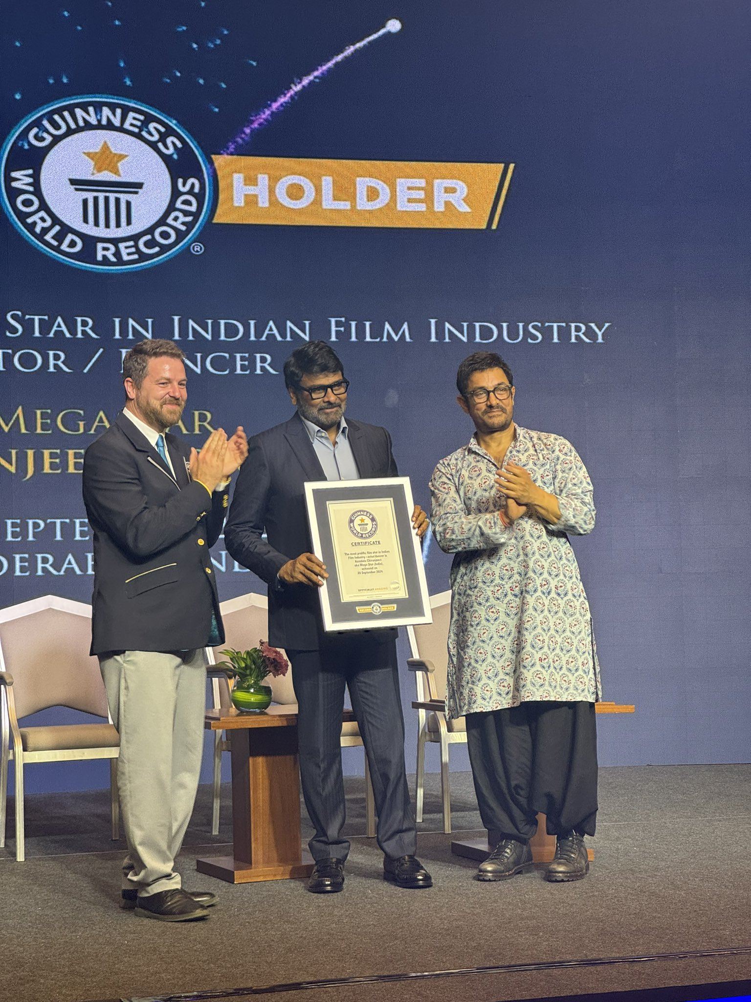 Chiranjeevi's Guinness World Record Certification Ceremony