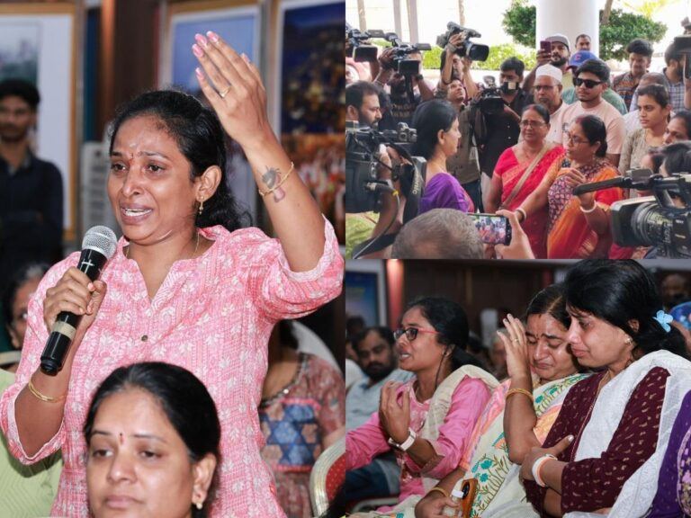 HYDRAA Victims Meet BRS Leaders At Telangana Bhavan