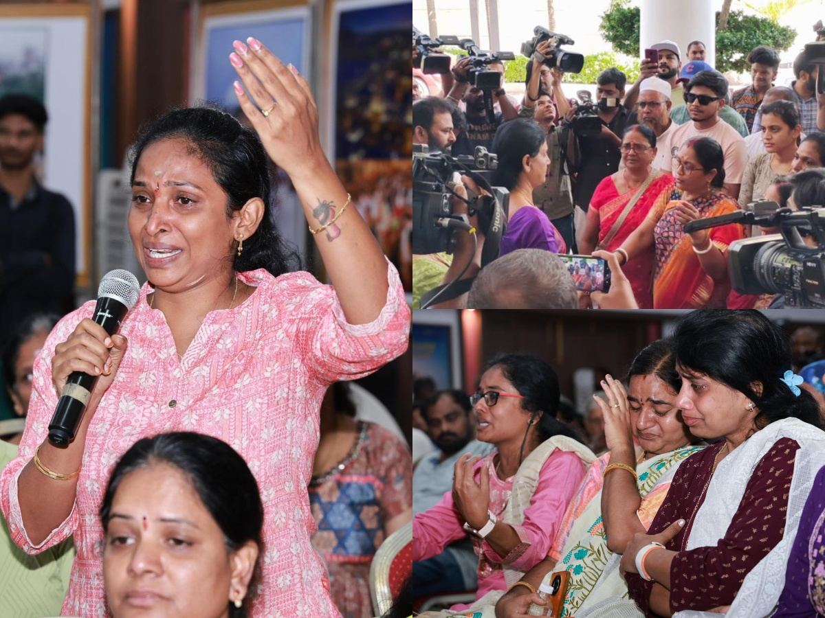 HYDRAA Victims Meet BRS Leaders At Telangana Bhavan