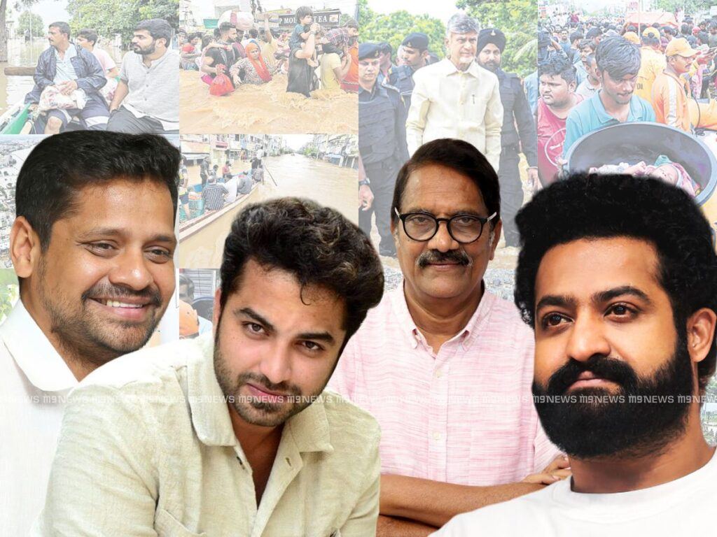 Jr NTR Ashwini Dutt Bunny Vasu Vishwak Sen Tollywood Vijayawada Floods