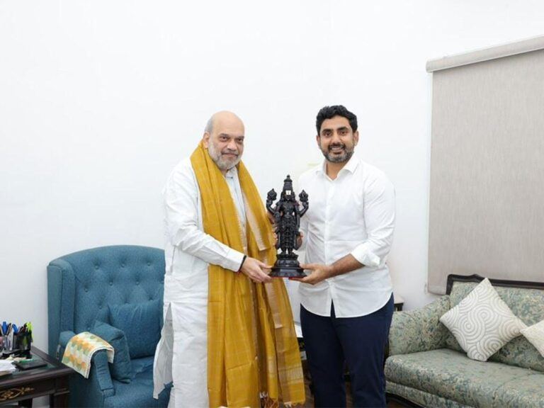 Amit Shah Meet Nara Lokesh