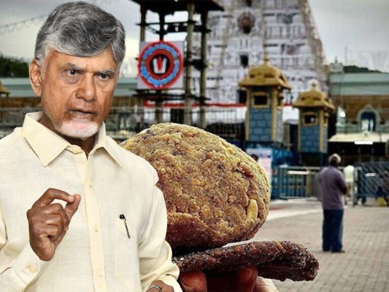Tirumala Laddu Controversy Chandrababu Naidu