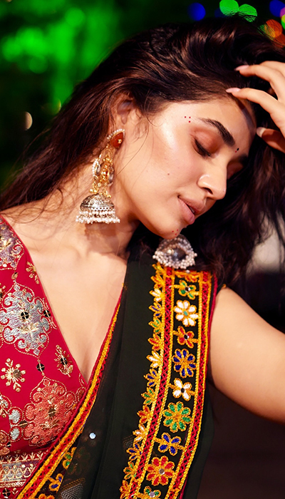 Grace and Glamour Krithi Shetty's Festive Look
