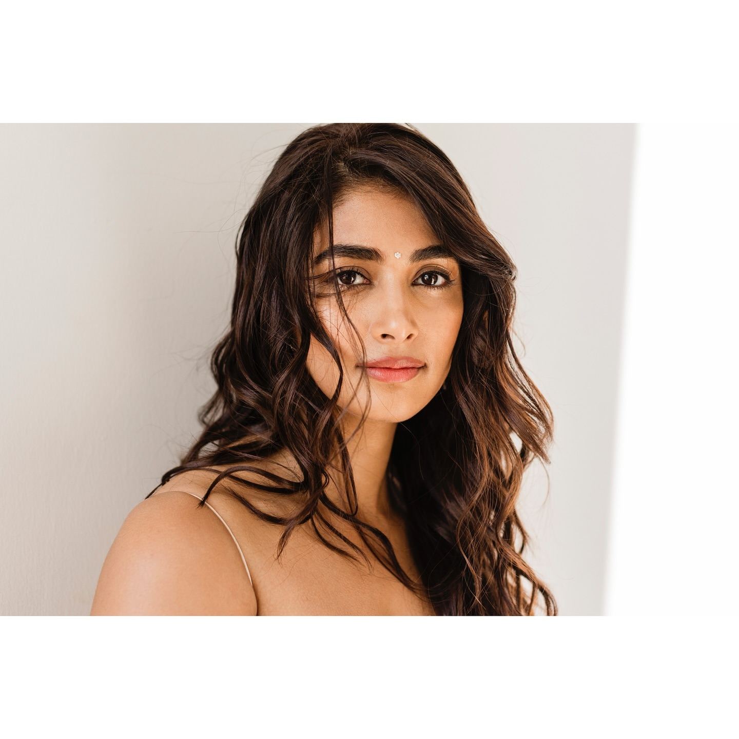 Hot and Tempting Pooja Hegde Shows Off in Silver Saree