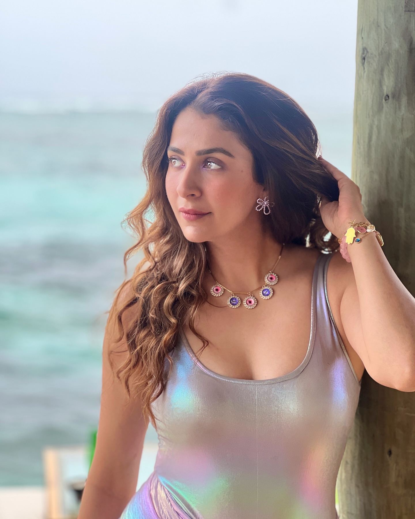 Malvika Raaj Flaunts Sexy Legs in Stunning Dress