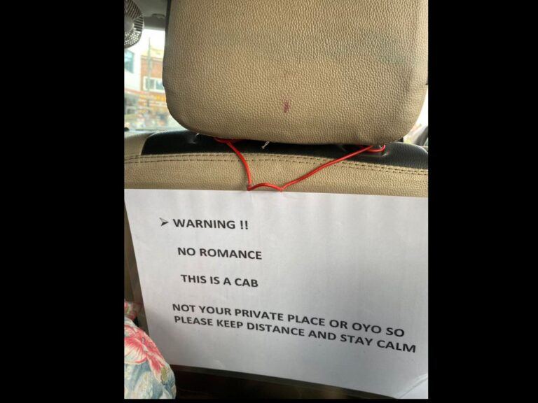 Savage Hyderabad Cab Driver’s Warning: "Not Your OYO"