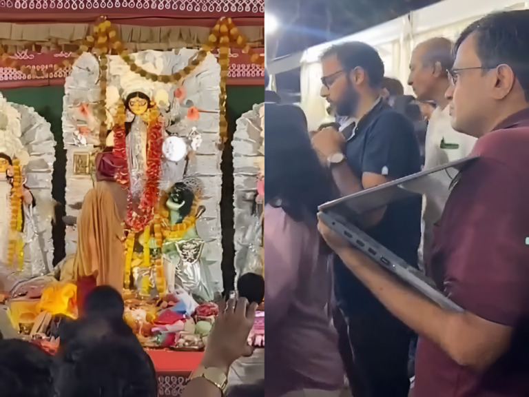 Techie’s Shocking Action At Pandal Sparks Debate