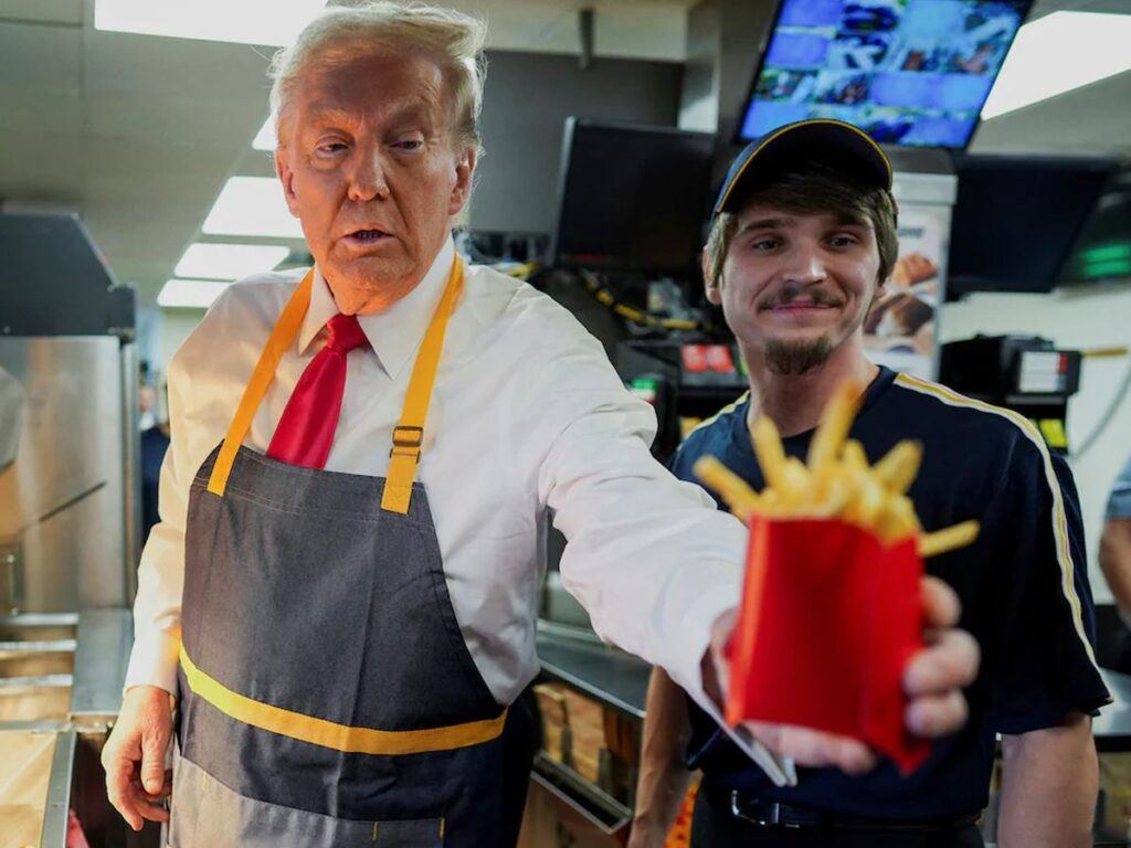 Trump McDonald Stunt