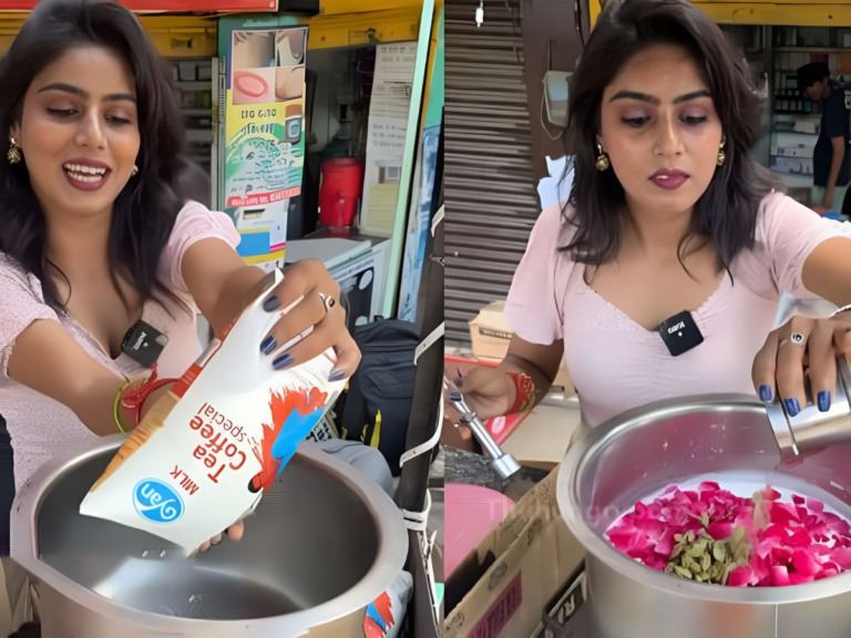 Viral: Hot Model’s Tea Stall Turns Controversial?