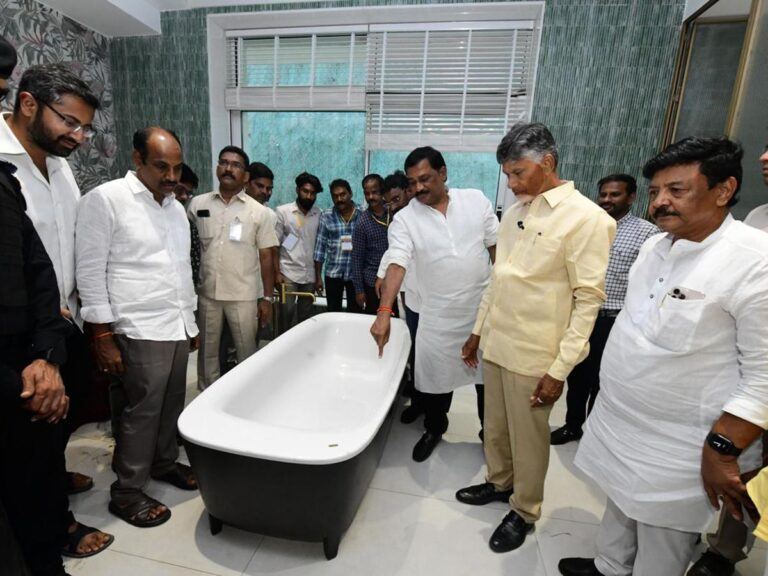 Chandrababu Naidu Visited Rushikonda Palace