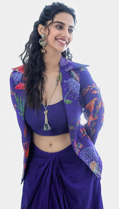 Meenakshi Chaudhary Kills It in a Hot Blue Outfit