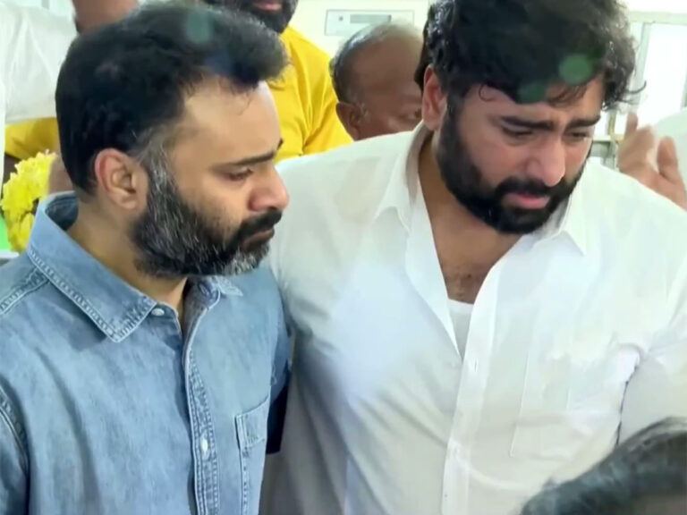 Nara Rohit In Tears