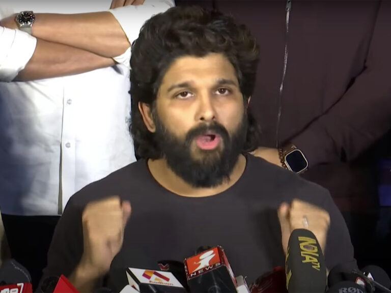 Allu Arjun Press Meet On His Residence