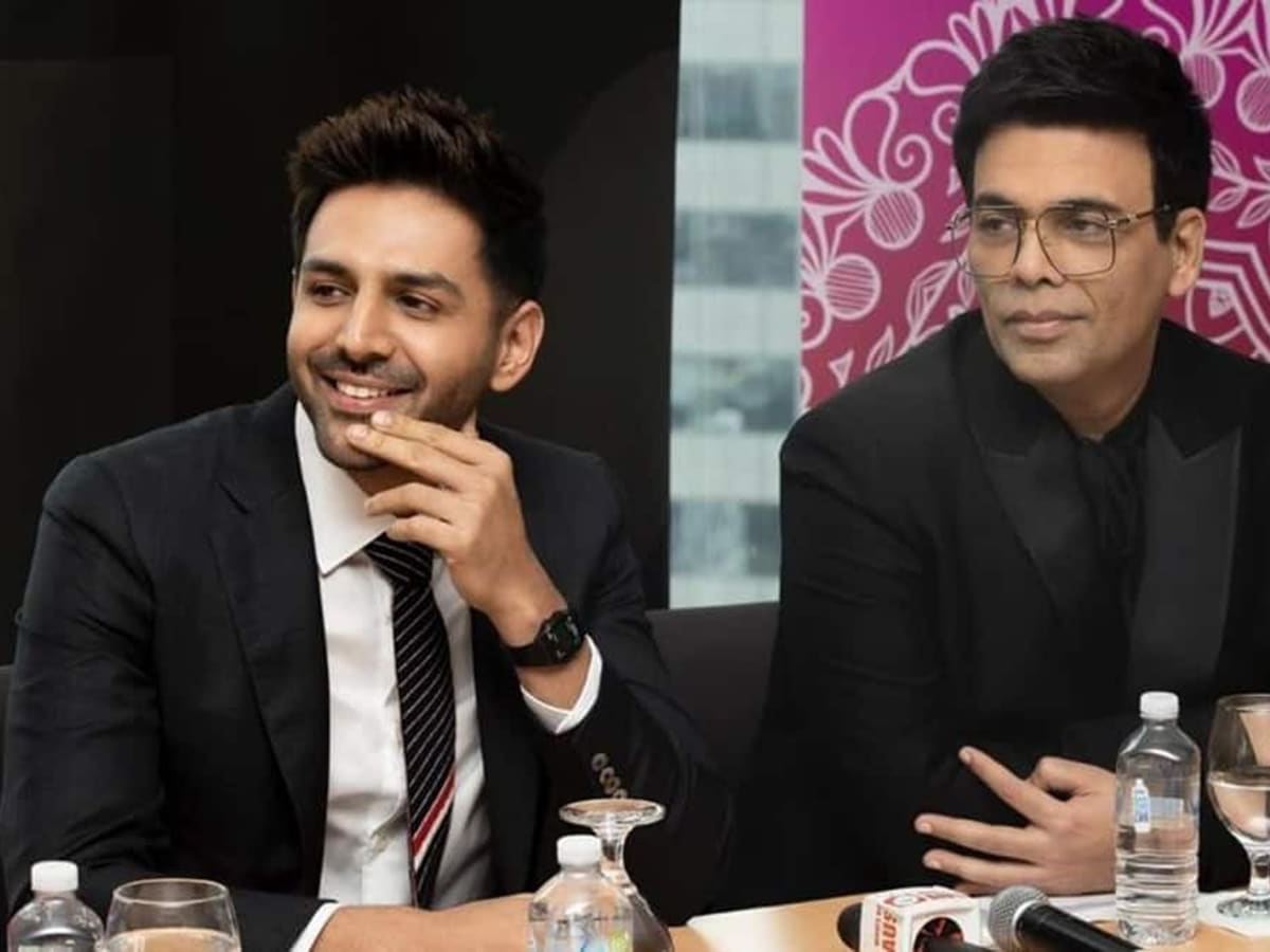 Karan Johar and Kartik Aaryan