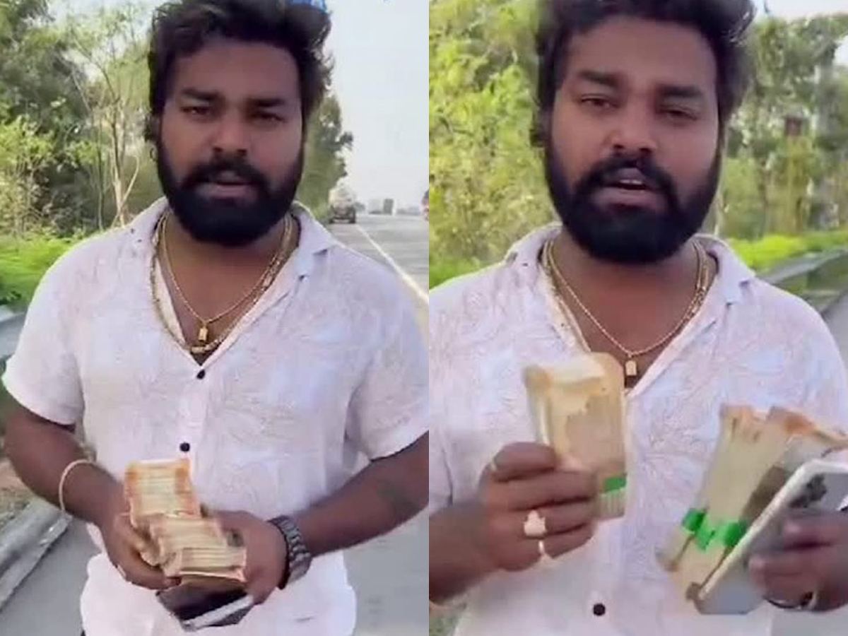 Social Media Influencer Bhanuchander Arrested Cash Thrown in Public
