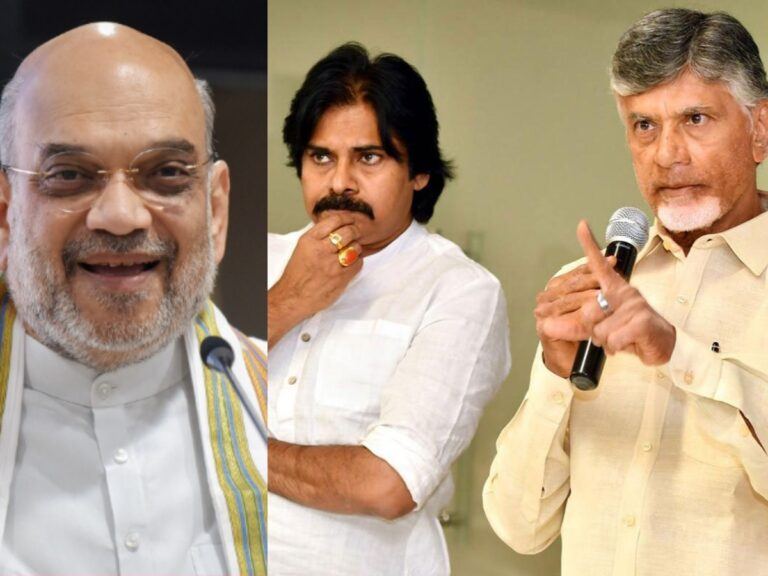 Amit Shah Chandrababu Naidu Pawan Kalyan