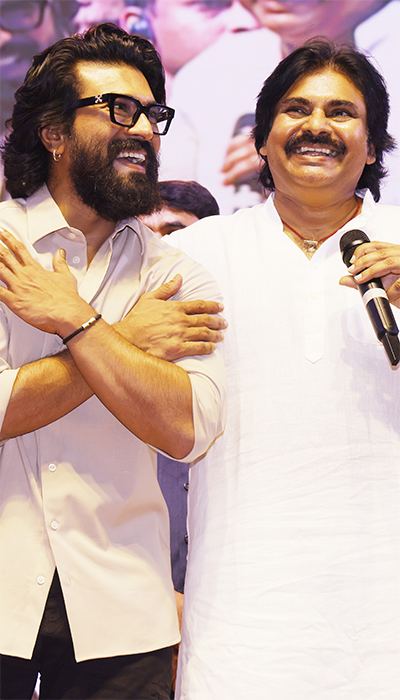 Pics: Ram Charan with Babai at GC Event