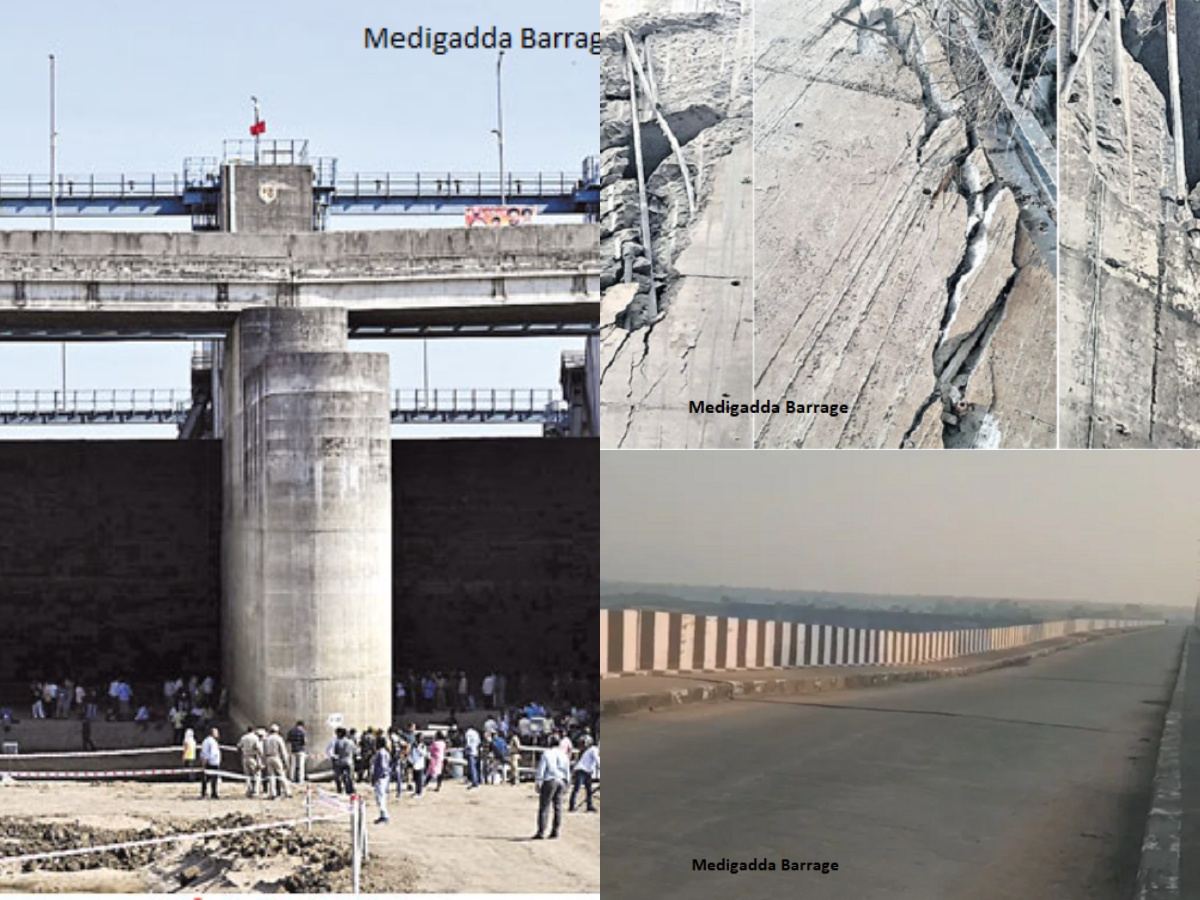 kaleswaram-project-and-medigadda-barrage-Construction Problems and Solutions Only KCR