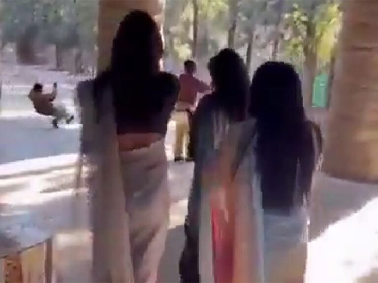 Public Drama: Man Abuses Girls For Filming Reels