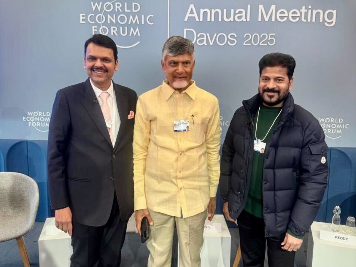 nara-chandrababu-naidu-revanth-reddy-devendra-fadnavis in Davos
