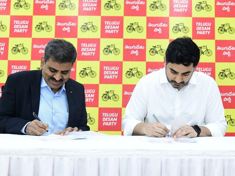 Nara Lokesh Signs Insurance MoU for 1 Crore TDP Cadre