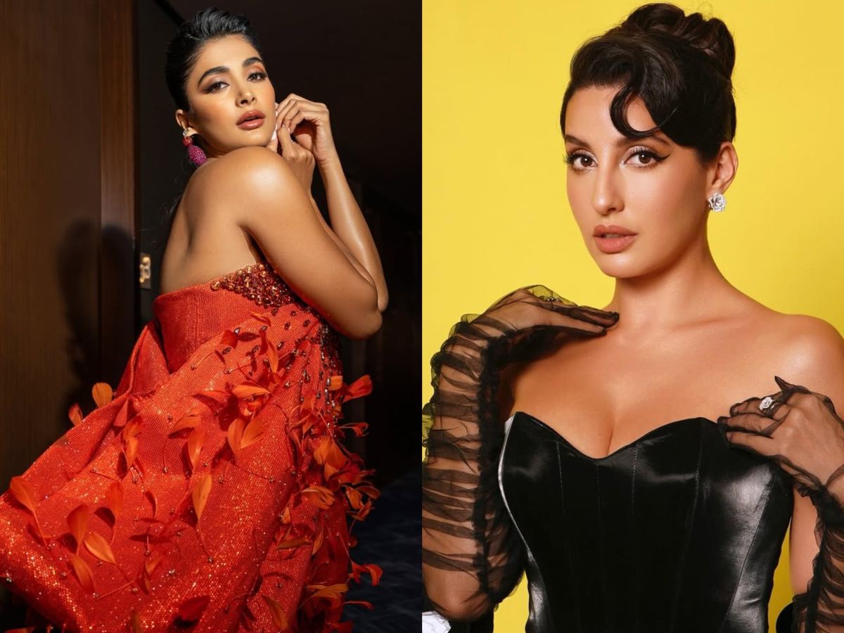 pooja-hegde-and-nora-fatehi in Kanchana 4