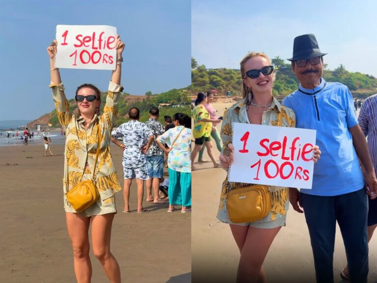 Selfie for Rs 100 Indians Can’t Resist Russian Girl