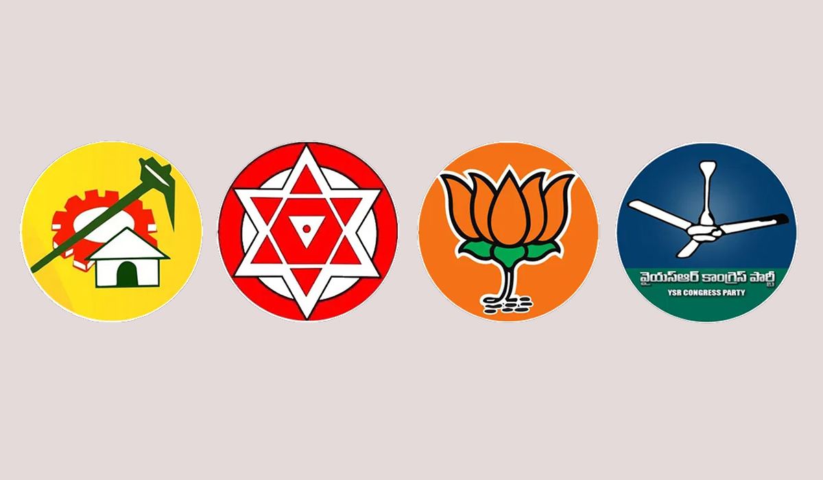 TDP Janasena Congress BJP YSR Congress Parties