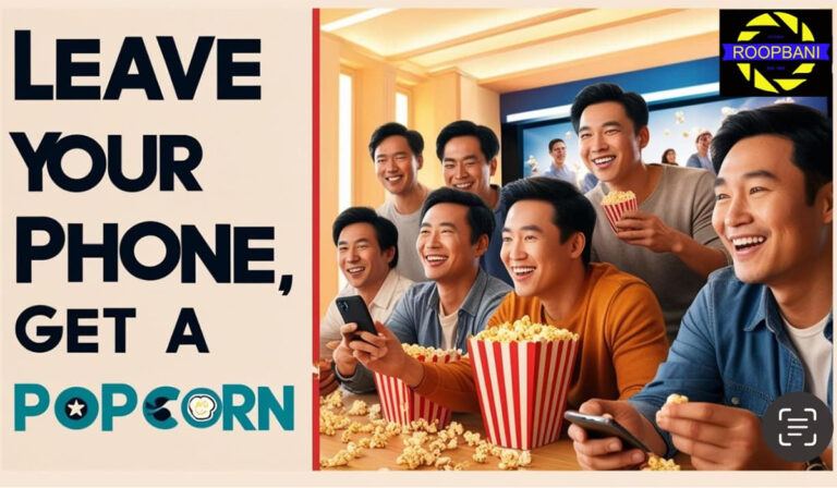 Theatre Bumper Offer Leave Phone Take Popcorn