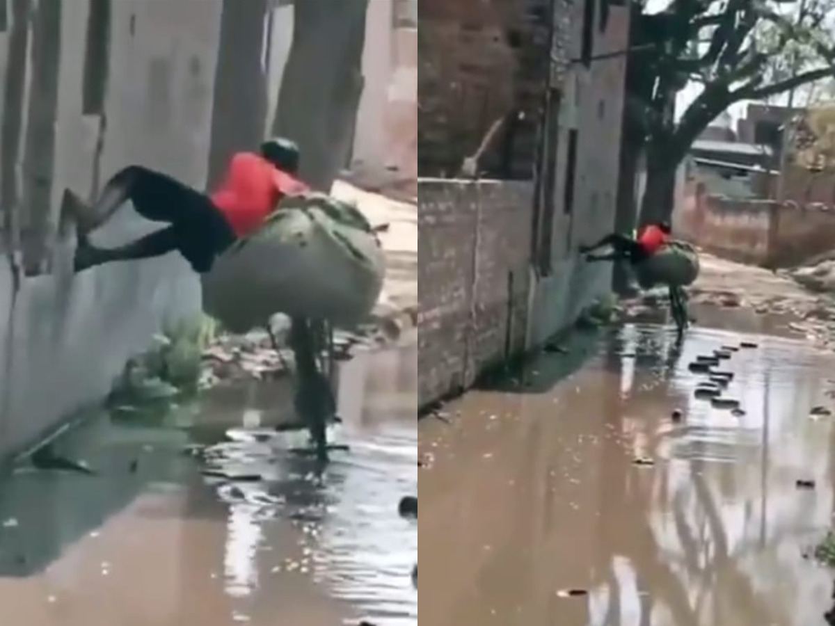 Desi Superhero: Bicycle-Man Seen Walking On Walls