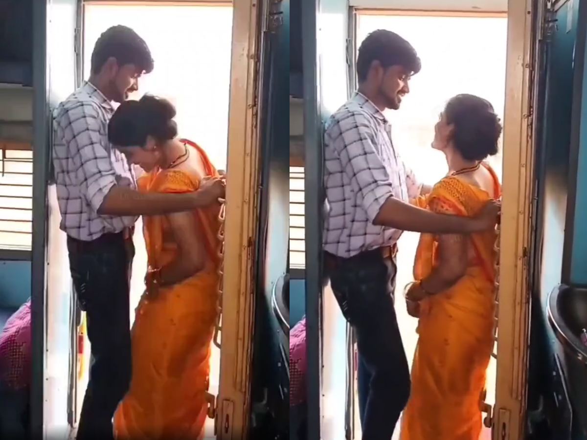 Couple Risk Their Lives On Train