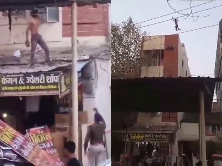 Durg, Chhattisgarh : Man jumps from 3rd floor, gets Electrocuted