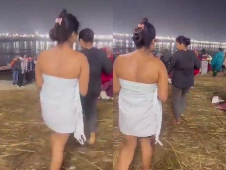 Girl’s Shocking Attire At Mahakumbh