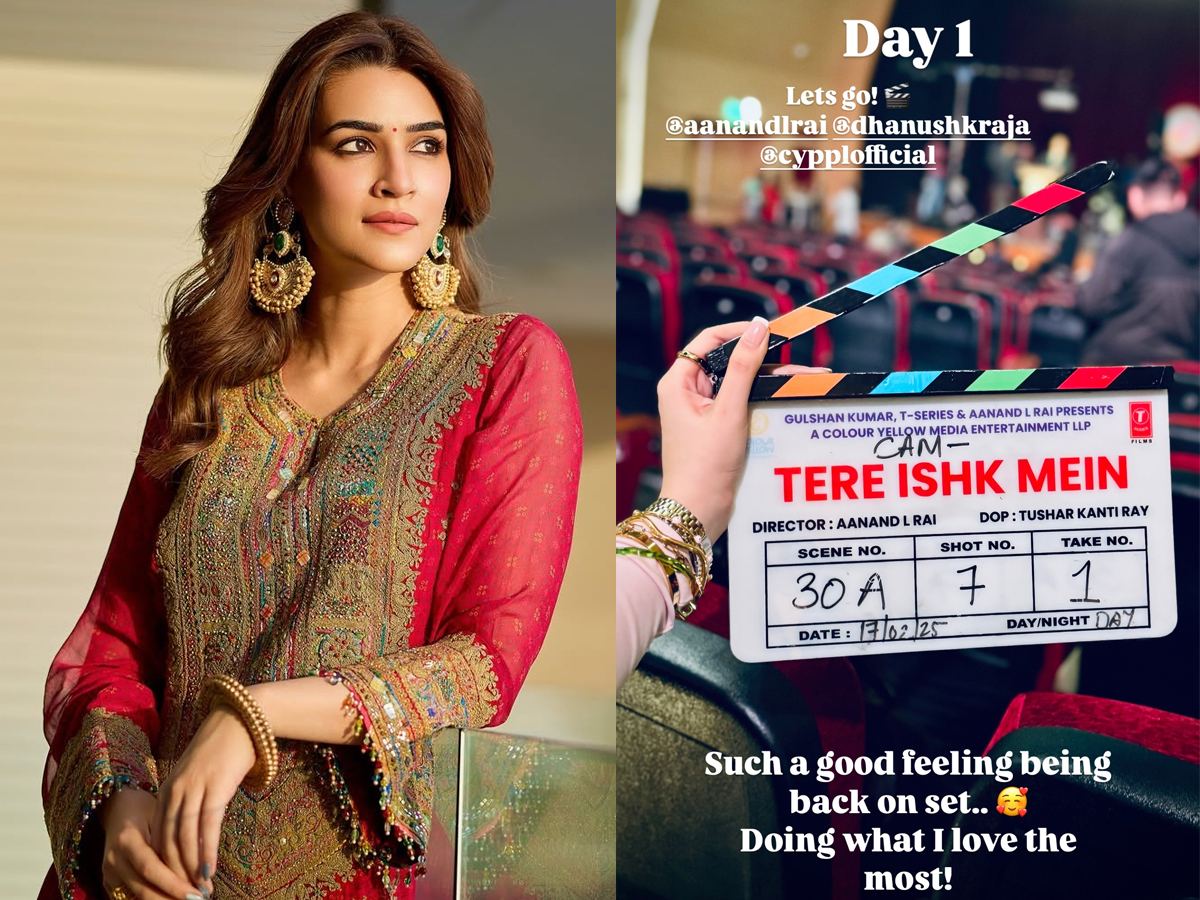 Kriti Sanon Tere Ishk Mein Shooting