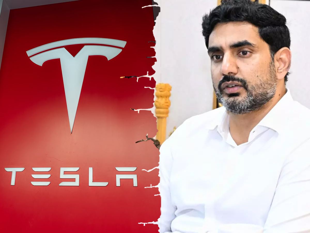 nara-lokesh-tesla-car