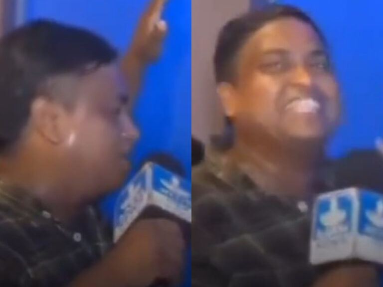 Reporter Creepy Act Caught on Camera