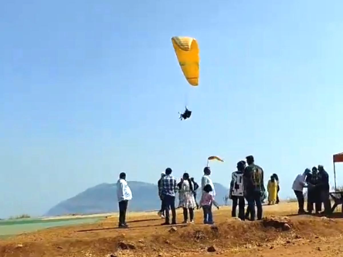 Student Flies Over Traffic to Exam