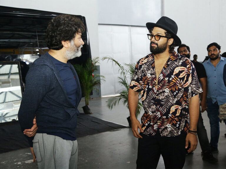 Trivikram with Allu Arjun