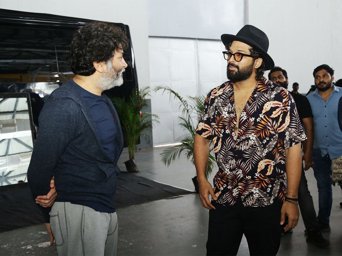 Trivikram with Allu Arjun