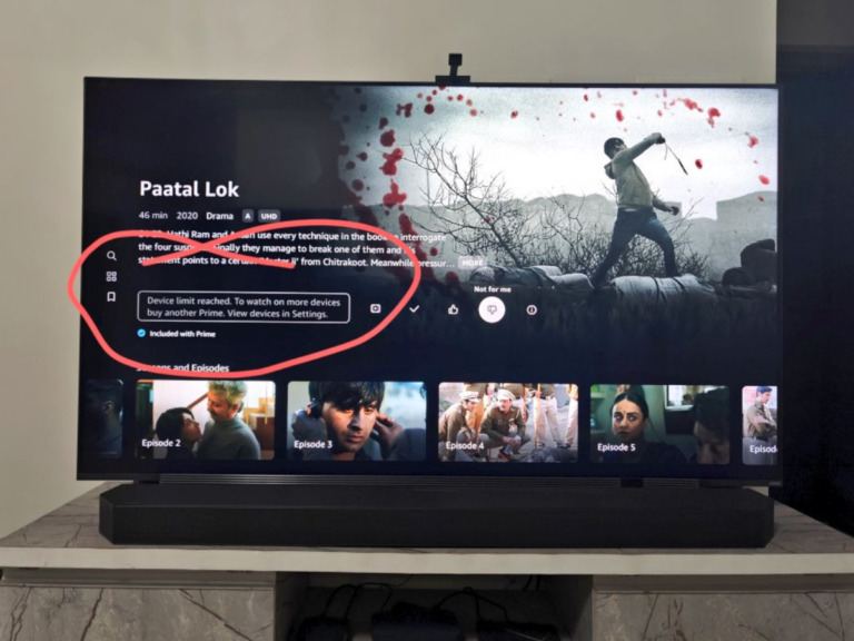 Prime Video Device Limit Backfires on Indian Users