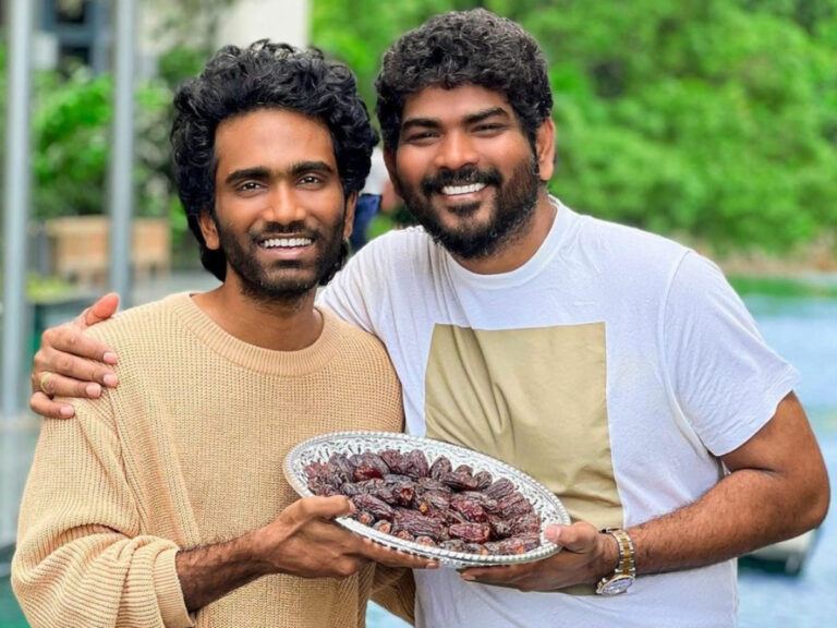 vignesh-shivan holds-pradeep-ranganathan fate