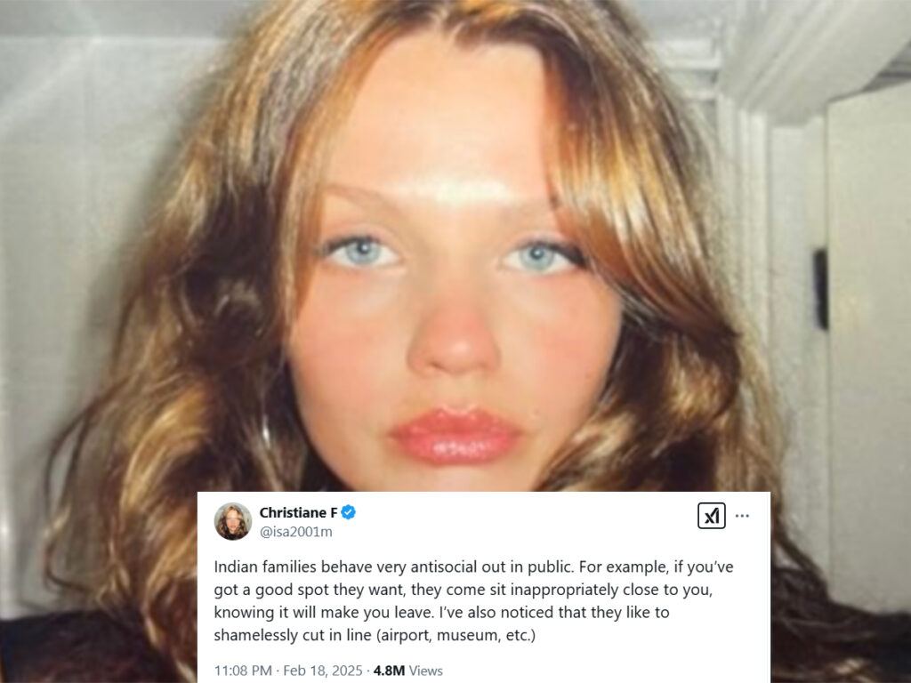 Woman Racist Rant on Indians
