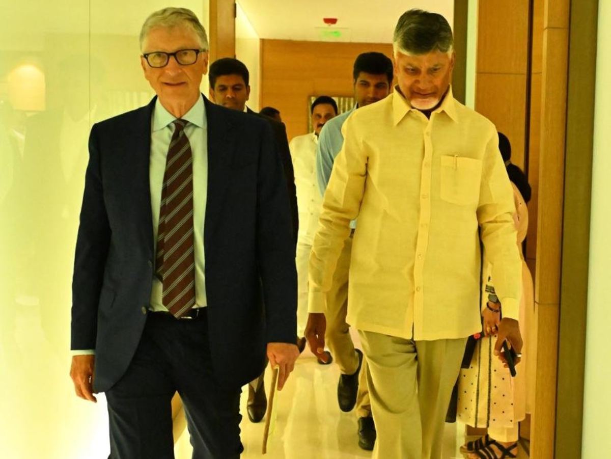 Chandrababu Naidu & Bill Gates Meet in Delhi